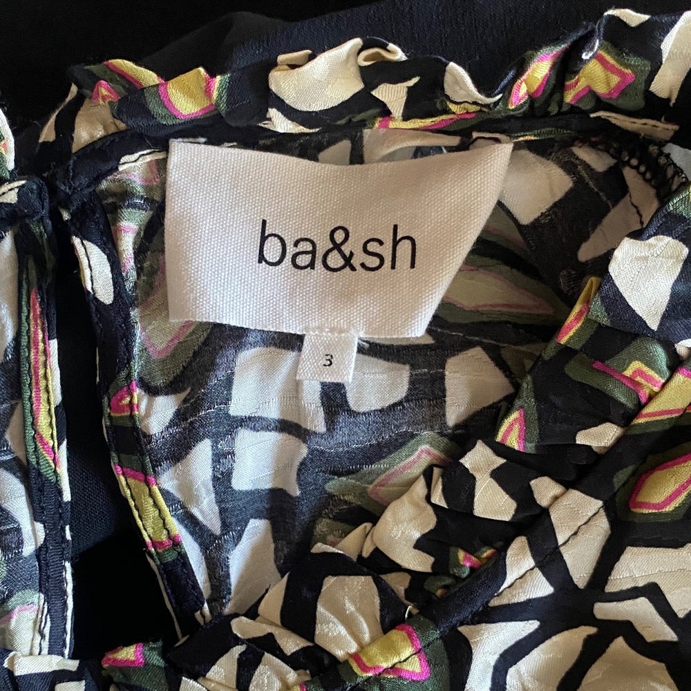 ba&sh Multicolor Geometric Button Down Shirt - Picture 4 of 9